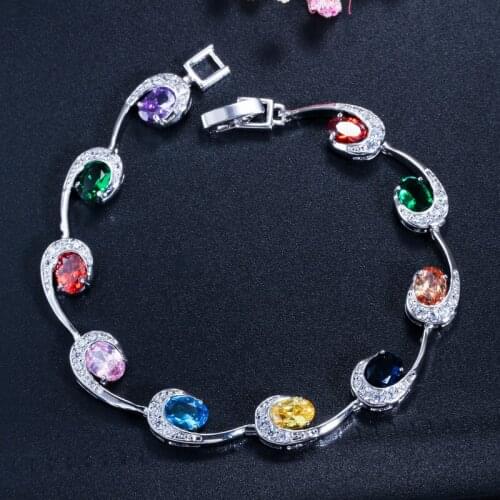 Classic Solid Silver 100% 925 Jewelry Emerald Sapphire Ruby Gemstone Bangle Bracelets for Women Luxury Fine Jewelry Bracelet