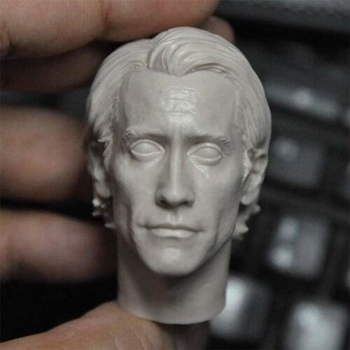 1/6 Lou Bloom Jake Uncolored Prototype Head Sculpture Soldier Accessories Fit for 12'' Action Figure Body