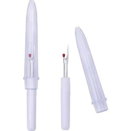 10PCS 95MM Plastic Handle Seam Ripper Quick Stitch Unpicker Thread Cutter Sewing Tool Beige Needle Sewing Fabric Accessories