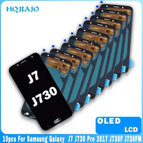 10PCS OLED LCD For Samsung Galaxy J7 J730 Pro 2017 J730F J730FM Touch Screen Digitizer LCD Display For Samsung J730 J7 Pro