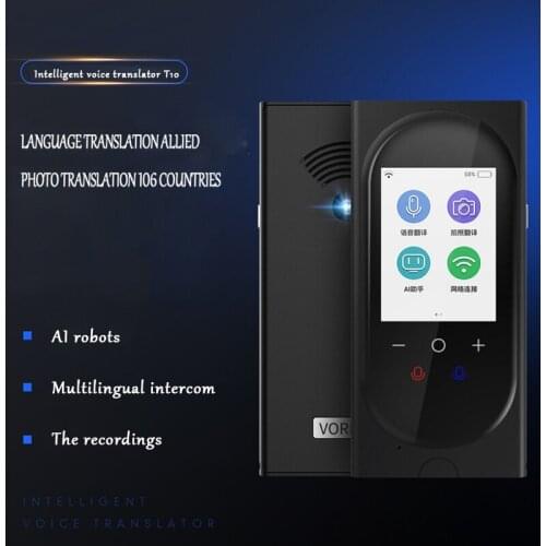 106 Languages Two-Way Translator Support T10 Portable Translator Voice Translator Offline Translation Photo Translation 2.8 inch