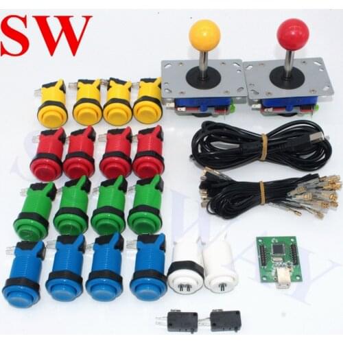 2 Player Arcade DIY Kit USB cable to PC joystick xin-mo USB encoder ZIPPYY Joystick Game handle for MAME Multicade Arcade parts