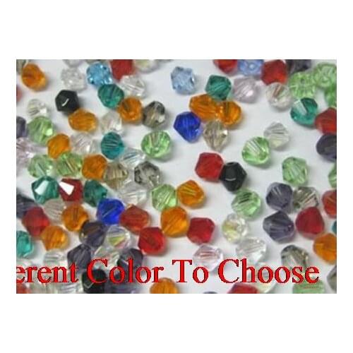 4mm 6mm 3mm 1000Pcs/lot strand Bicone Faceted Glass Cuts Looses Crystal Beads Colored Mixed bracelet necklace whry45le Spacer