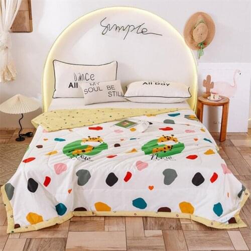9 patterns 2 size cotton filling quilt twill cotton printing room quilt home textile kids children adult sleeping quilt blanket