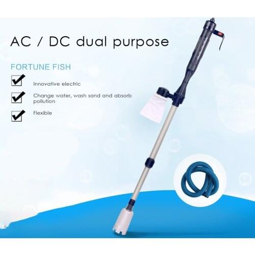 Auto Vacuum Electric Syphon Aquarium Water Filter Cleaner Change Home Vacuum Fish Tank Battery Gravel Pumping Filter Washer