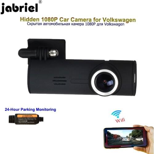 Jabriel mini Car Camera 1080P dash cam 24 hour recorder for Volkswagen polo vw golf 4 5 6 7 mk3 mk4 passat tiguan for touareg
