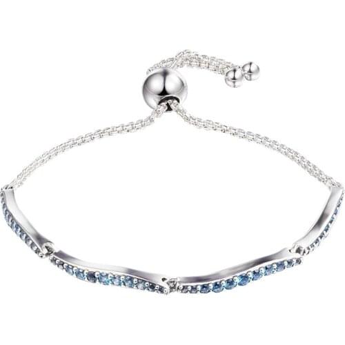 Free Shipping Wedding Anniversary Celebration Bangle 2021 Jewelry Aesthetic Signature 100% Real Silver S925 Bracelets for Women