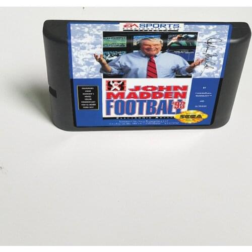 John Madden Football 93 - 16 Bit MD Game Card for Sega Megadrive Genesis Video Game Console Cartridge