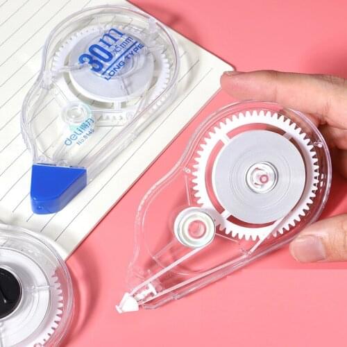 30M Super Long Type 5mm Correction Tape Students Modify Tape Sticky White Tape Homework Exam Corrector Office School Deli 8145