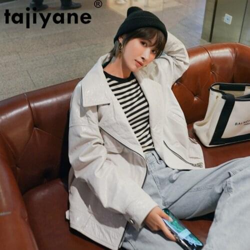 Jacket Leather Genuine Women Autumn Jacket Women Sheepskin Coat 2021 Short Moto Women Jackets Female Coats HWPYCH1927 WPY113