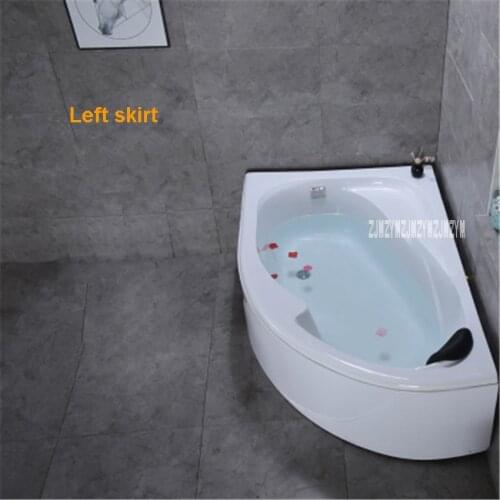 MSB3330 Small Size Fan-shaped Bathtub Household Independent Type Adult Acrylic Bathtub Modern Wall Corner Bathtub 1.2 Meters