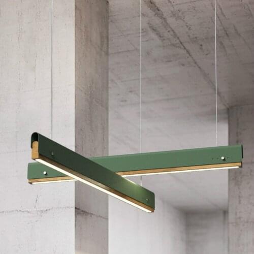 Nordic Loft Wooden Dinner Iron Candlestick for LED Creative Multicolor Coffee Office Dinner Hanging Light Fixtures WJ120311