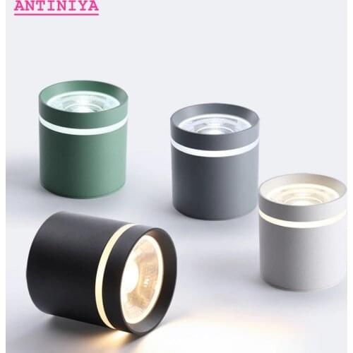 Dimmable Cylinder LED Downlights 10W12W15W18W20W COB LED Ceiling Lamp Spot Lights AC85~265V LED Background Lamps Indoor Lighting