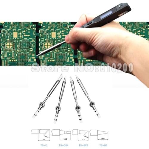 TS100 Pen-type MINI Programmable Smart Digital LCD Adjustable Electric Soldering Iron Soldering Station + 4/PCS Solder Tip