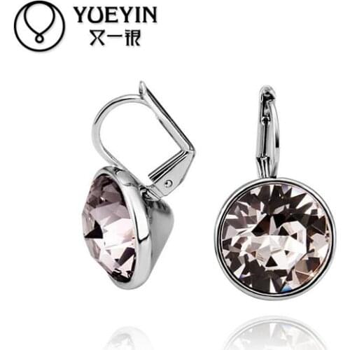 Gold color Earrings For Women Wedding jewelry Brincos da Mulher Original designs Anniversary Gift cubic zirconia