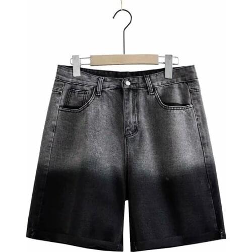 Plus Size XL-4XL Womens Wide Leg Summer Shorts Casual Simple Straight Knee Length Shorts