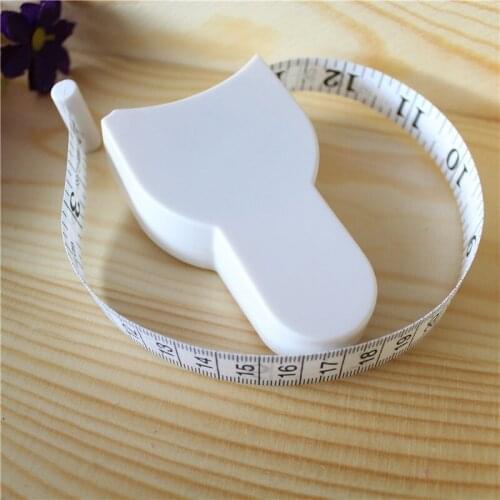 500pcs Diet Fitness Caliper Measuring Body Waist Tape Measurer 60inch 150cm Fat Weight Loss Measure Retractable Ruler