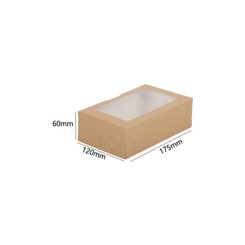 Kraft paper folding window box 15 USD / 100 PCS 2 size 2400 pcs of each to Guangzhou