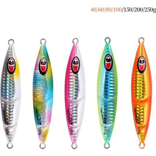 TSURINOYA RAMBLE Slow Jigging Metal Lure 150g 200g 250g Boat Fishing Lure Trolling Luminous Jig Artificial Bait Tackle