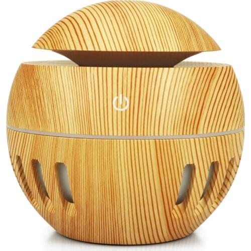 130ml cold mist ultrasonic LED lamp hollow mushroom humidifier, USB new low-power essential oil aromatherapy machine