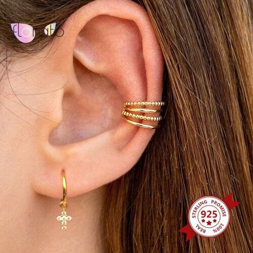 925 Sterling Silver Cross Semicircle Earrings Crystal Stud Earring for Women CZ Drop Geometry Earrings Simple Jewelry Gifts