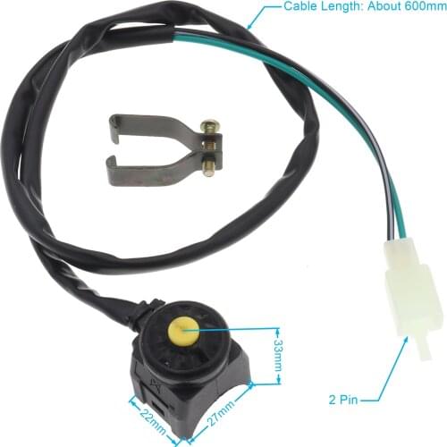 1Pcs Kill Stop Switch Horn Button Fits for Motorcycle Pit Quad Start Horn Kill Off Stop Switch Button Motorbike Accessories