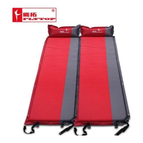 2Pcs/1lot! Flytop Hot Sale (170+25)*65*5cm Single Person Automatic Inflatable Mattress Outdoor Camping Fishing Beach Mat