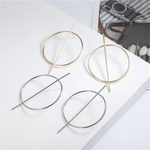 2020 New Fashion Earrings Big Hollow Circle Earrings Alloy Geometric Earrings for Women Girls Fashion Jewelry Drop Earrings