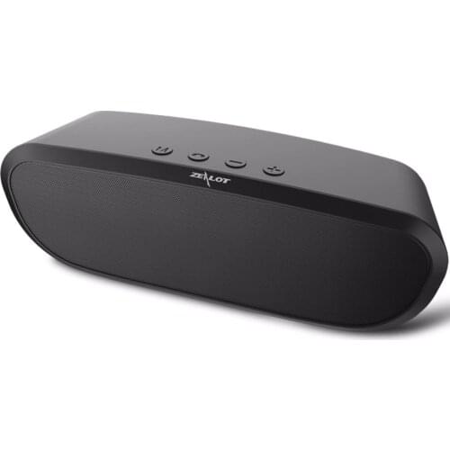 ZEALOT S9 Bluetooth speaker Wireless Column Subwoofer Radio Receiver Support TF card AUX U Disk FM Outdoor 12 Hrs Playtime 10W