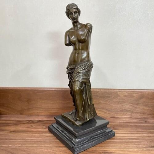 Bronze Venus Statue Replica Sculpture Famous Roman Love & Beauty Goddess Art Home Decor