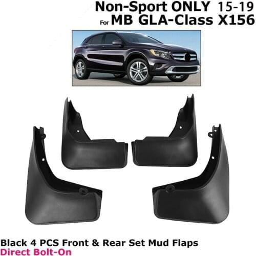 NEW-Splash Guards for Mercedes Benz GLA Class 2015-2019 4Pcs Front Rear Mud Flaps Mudguards Fender Car Accessories