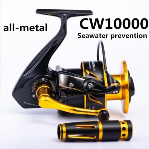 All-metal t-handle strong iron plate wheel, wave riding wheel, sea fishing wheel CW10000 spinning wheel 35 kg