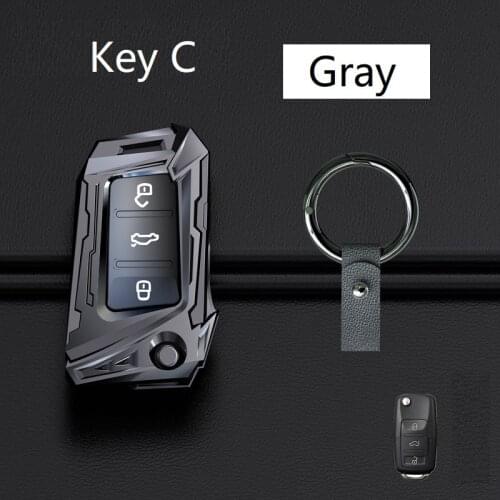 Zinc Alloy Car Key Case Key cover For VW Volkswagen Jetta Golf 4 5 6 Polo Bora Passat B5 B6 Bag