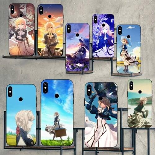 Japan anime Violet Evergarden Phone Case For Xiaomi Redmi note 7 8 9 t max3 s 10 pro lite cover funda coque shell