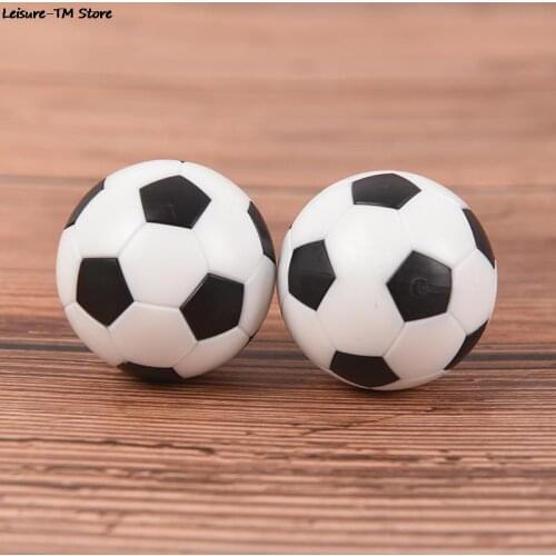2pcs Black and white resin Foosball table soccer table ball football balls baby foot fussball 32mm