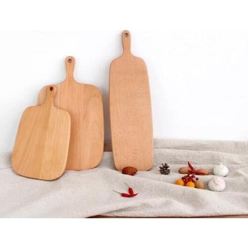 Wooden Cutting Boards Fruit Plate Whole Wood Chopping Blocks Beech Baking Bread Board Tool No Cracking Deformation
