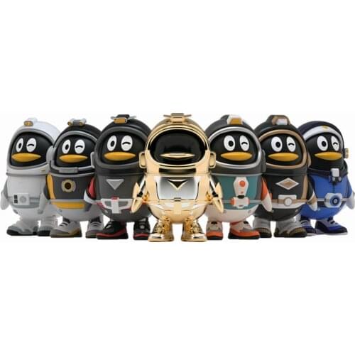POP MARTs blind box penguin Toys Surprise doll QQ figure MINI Action Figure Birthday Gift Kid girl DC Anime girl Toy