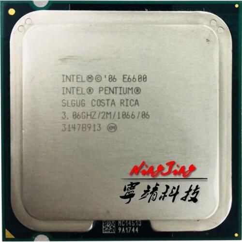 Intel Pentium E6600 3.0 GHz Dual-Core CPU Processor 2M 65W LGA 775