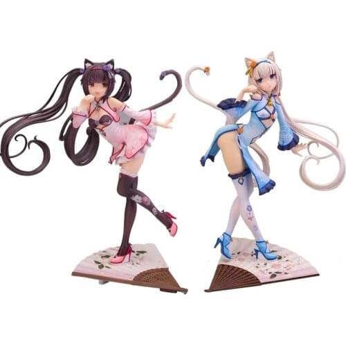 Anime Native Nekopara Chocola & Vanilla cheongsam ver 1/6 Scale PVC Action Figure Anime Girl Figures Anime Figure Model Toy