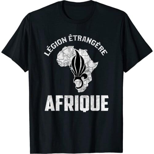 French Military Army Etrangere Troop Men T-Shirt Short Casual 100% COTTON O-Neck Shirts