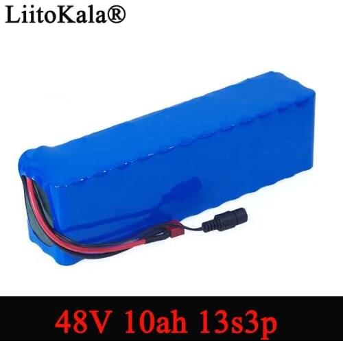 LiitoKala e-bike battery 48v 10ah 18650 li-ion battery pack bike conversion kit bafang 1000w 54.6v