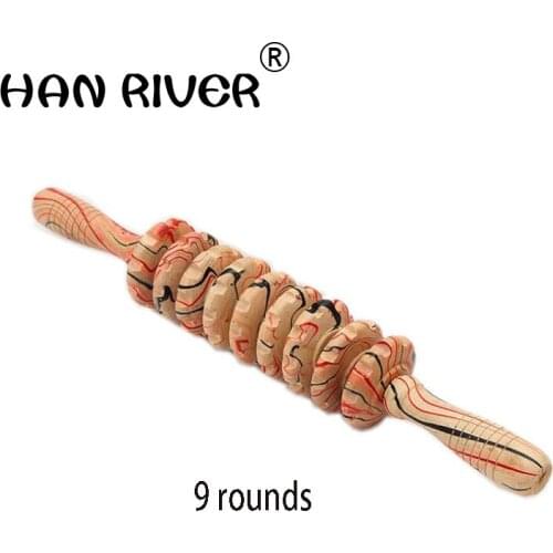 Massage lamented the waist neck leg wooden massager yoga meridian rod body massage stick rolling back