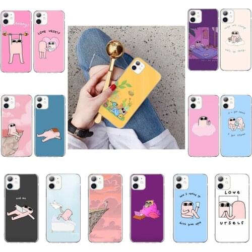 Cute Pink Cartoon Funny big eyes ketnipz Phone Case For iPhone X XS MAX 6 6s 7 7plus 8 8Plus 5 5S SE 2020 XR 11 11pro max