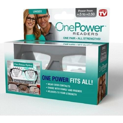 Cheap TV old people use plastic frame progressive multifocal one power reading glasses Auto Adjusting Bifocal Glasses +50 to+250