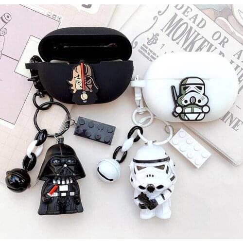 Cartoon Earphone Case Cover For Huawei Freebuds Pro Soft Silicone Wireless Bluetooth Headphone Protective Case With Keychain
