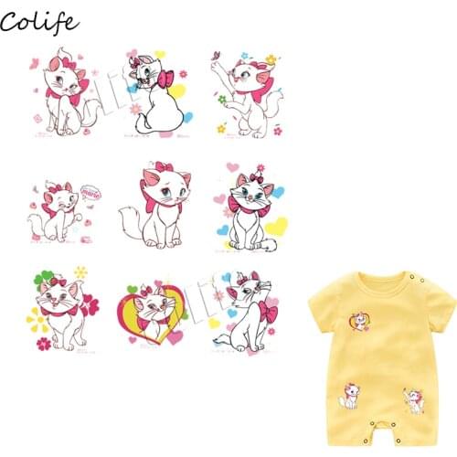 Mini Cat Set Applique Super Children Gift Badges Clothing Deco New Design Diy Accessory Washable Heat Transfer Iron Patches