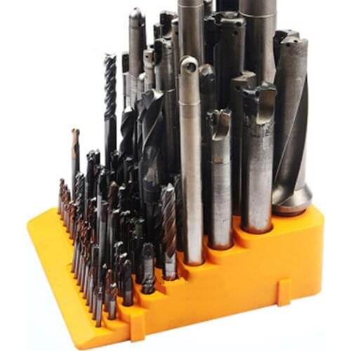 New High Quality Orange Drill Bit Storage Box Large Capacity Drill Milling Cutter Finishing Holder Organizer Case