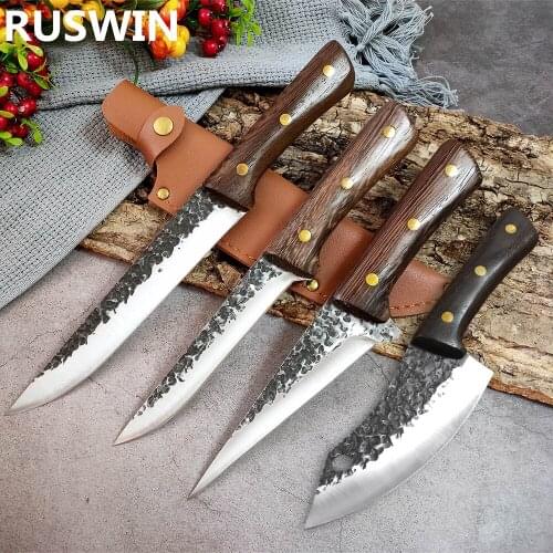 Boning Knife Stainless Steel Fishing Knife Kitchen Bone Meat Fish Sushi Knife Fruit Vegetables Cutting Tool with Knife Cover