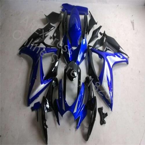 ABS Fairing blue black Motorcycle Bodywork Set Fairing kit For Suzuki GSXR600/750 GSXR600-750 2006-2007 2005 06-07Fairing