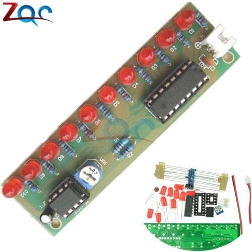 NE555 + CD4017 Practice Learing Kits LED Flashing Lights Module Electronic Suite LSD-10 3-4.5V DIY For Arduino